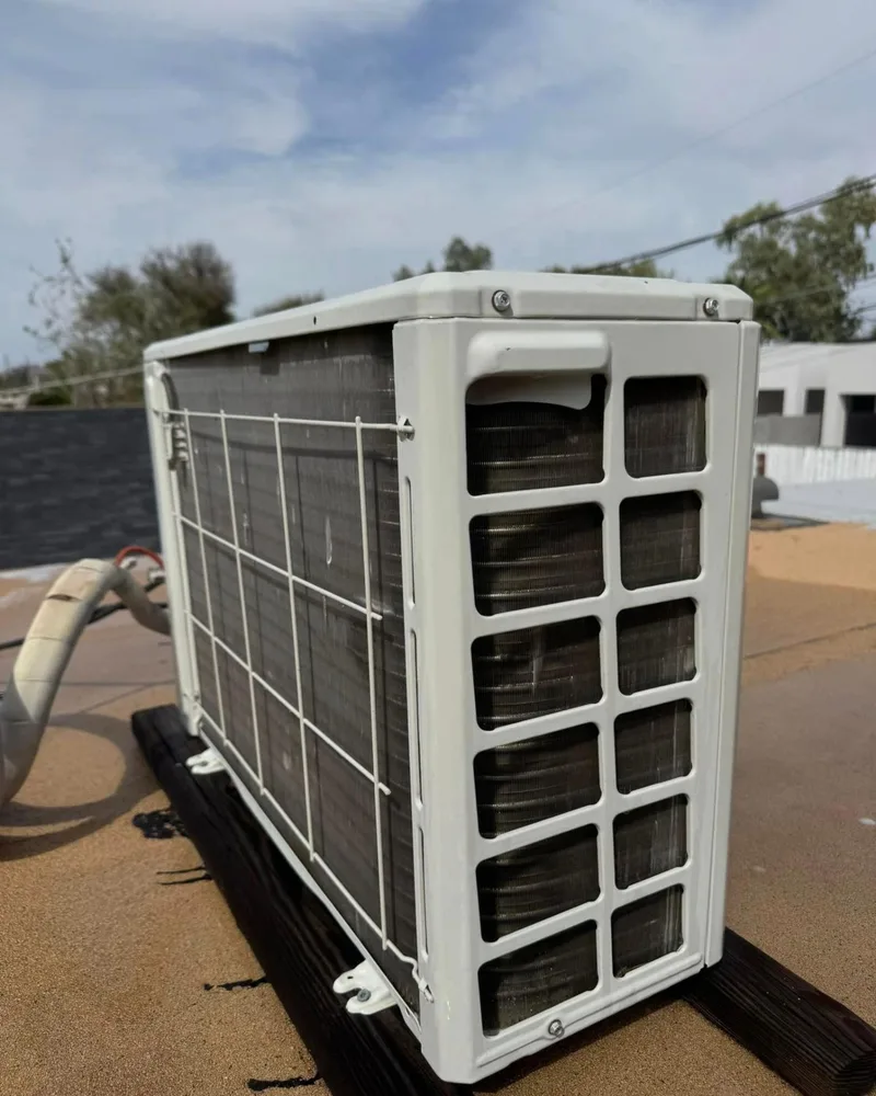 Mini-split condenser installation